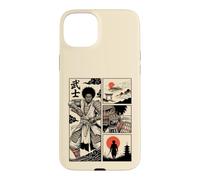 Japanese African American Samurai Warrior Comic Ukiyo-e Case for iPhone 15 Plus