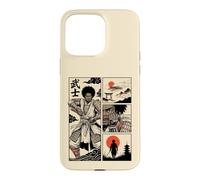 Japanese African American Samurai Warrior Comic Ukiyo-e Case for iPhone 15 Pro Max