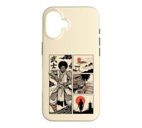Japanese African American Samurai Warrior Comic Ukiyo-e Case for iPhone 16