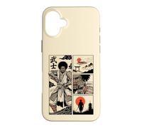 Japanese African American Samurai Warrior Comic Ukiyo-e Case for iPhone 16 Plus