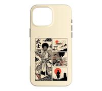 Japanese African American Samurai Warrior Comic Ukiyo-e Case for iPhone 16 Pro Max