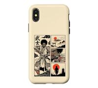 Japanese African American Samurai Warrior Comic Ukiyo-e Case for iPhone X/XS