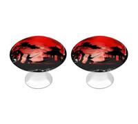Japanese Aikido Martial Art Cabinet Knobs Stainless Steel Round Drawer Pulls for Wardrob Doorknob