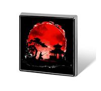 Japanese Aikido Martial Art Square Badge Cute Brooch Pins Button Badges for Backpack Jackets Hats Decor