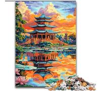 Japanese Ancient Temple Jigsaw Puzzles for Adults 1000 Jigsaws, Educational Games Home Decoration Deal As Gifts for The Whole Family (50x75cm)