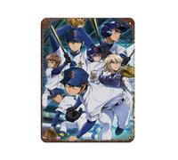 Japanese Anime Ace of Diamond 2 Retro Poster Metal Tin Sign Chic Art Retro Iron Painting Bar People Cave Cafe Family Garage Poster Wall Decoration 12x16inch(30x40cm)