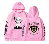 Japanese Anime Black Clover Hoodie Bulls Asta Yuno Graphic Sweatshirt Unisex Harajuku Pullover Casual Streetwear Hip Hop Streetwear