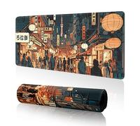 Japanese Gaming Mouse Pad Large Desk Mat,Anime Mouse Pad Gaming Desk Pad Kawaii Keyboard Pad,31.5 x 11.8 Extended Mousepad XL Anime Mouse Pads for Desk Mouse Mat with Non-Slip Base and Stitched Edge