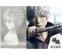 Japanese Anime Gintama/Silver Soul sakata gintoki Cosplay wig Gintoki Silver White cosplay wig costumes One Size silver