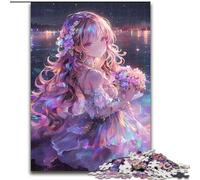 Japanese Anime Girl 1000 Piece Jigsaw Puzzles for Teenagers, Pattern Assembly Fun at Home Activities, Birthday Present,Travel Gifts (size 50x75cm)
