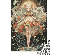 Japanese Anime Girl 1000 Pieces Wooden Jigsaw Puzzles for Adults Fun Toy Intellectual Game Home Decoration Stress Relief Education Game Relaxation And Intelligence 1000pcs (75x50cm)