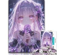 Japanese Anime Girl Jigsaw Puzzles for Adults 1000,Staycation Kill Time Every Piece Is Unique - Challenging Family Fun Game (38x26cm)