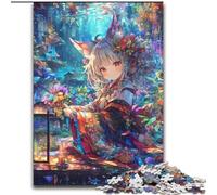 Japanese Anime Girl Jigsaws 1000 Pieces for Adults, Pattern Assembly Fun at Home Activities, Birthday Present,Travel Gifts (50x75cm)