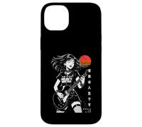 Japanese Anime Girl Music is Life Electric Guitar Punk Japan Case for iPhone 14 Plus