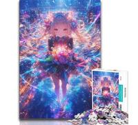 Japanese Anime Girl Puzzles for Adults Teens 1000 Pieces,Learning Educational Toys Family Games with Matching Poster And Trivia Sheet (50x75cm)