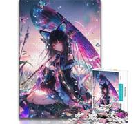 Japanese Anime Girl Puzzles for Adults Teens 1000pc Puzzle,Help The Brain Exercise Addictive Toys to Cultivate Patience A Work of Art (38x26cm)