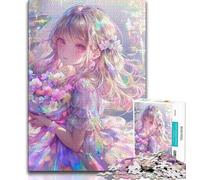Japanese Anime Girl Puzzles for Teenagers Teens 1000pc Puzzle,Pattern Assembly Fun at Home Activities,Birthday Present,Travel Gifts (50x75cm)
