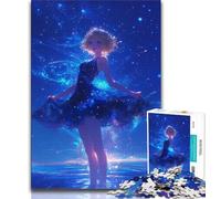 Japanese Anime Girls Jigsaws 1000 Pieces for Adults,Staycation Kill Time Every Piece Is Unique - Challenging Family Fun Game (38x26cm)