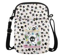 Japanese Anime Inspired Gift Black Chimney Dust Bunnies Gift Finish What You Started Cartoon Crossbody Bag, Human Cr