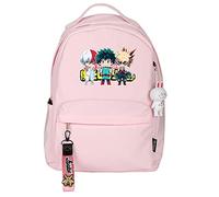 Japanese Anime Izuku Midoriya Deku Cosplay Backpack Bookbag My Hero Academia 3D Cartoon Airplane Backpack Rucksack Satchel Travel Bag Book Bag Gift for HMA Fans 29 x 14 x 41 cm Pink
