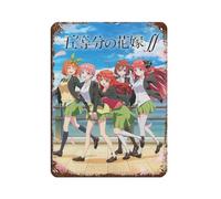 Japanese Anime The Quintessential Quintuplets 2 Retro Poster Metal Tin Sign Chic Art Retro Iron Painting Bar People Cave Cafe Family Garage Poster Wall Decoration 12x16inch(30x40cm)