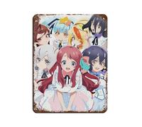Japanese Anime Zombie Land Saga 1 Retro Poster Metal Tin Sign Chic Art Retro Iron Painting Bar People Cave Cafe Family Garage Poster Wall Decoration 12x16inch(30x40cm)