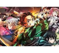 Japanese Animes Demons Tanjirou Nezuko Poster - Puzzle 1000 Pieces - Colorful Puzzle - Family Fun Difficult Challenge Toys - Children'S Educational Toys Kw571Zw