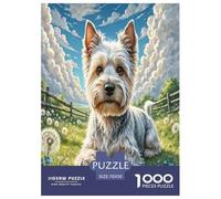 Japanese Anxiety 1000 Piece Jigsaw Puzzles Fun Challenging Modern Pet Dog Classic Educational Games for The Whole Gifts for Adults And Kids Age 70x50cm/1000pcs