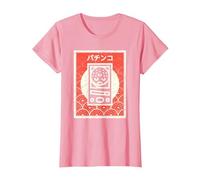 Japanese Arcade Game Pachinko T-Shirt, Women, Pink, X-Small