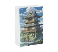 Japanese Architecture Cigarette Case for Men, Plastic Box for Smoke, Portable Waterproof Smoking Boxes for Woman, Cigarettes Smoking Accessories, Christmas Day Gift