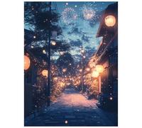 Japanese Architecture Paint by Numbers for Adults Landscape Canvas for Painting by Numbers for Adults 20x28Inch, Paintings Canvas Wall Art Supplies with Acrylic Paint Set Brush, Room Decor 8YH-5842