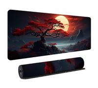 Japanese Art Design 900x400 Mouse Mat Smooth Gliding PC Mousepad Washable Surface Firm Grip Base for Home Laptop Gamer High Precision Tracking