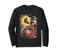 Japanese Art Giraffe Good And Devil Giraffes Long Sleeve T-Shirt