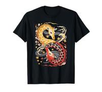 Japanese Art Giraffe Good And Devil Giraffes T-Shirt