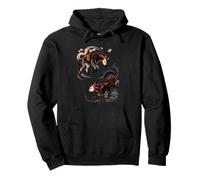 Japanese Art Okapi Good And Devil Forest Giraffe Pullover Hoodie