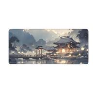 Japanese Art Style Extra Large Mouse Mat Design Available XXL Keyboard Pad 900x400mm Anti Fray Stitching Smooth Gliding Surface For Optical Mouse PC