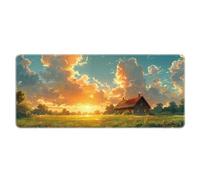 Japanese Art Style Extra Large Mouse Mat Design Available XXL Keyboard Pad 900x400mm Anti Fray Stitching Smooth Gliding Surface For Optical Mouse PC