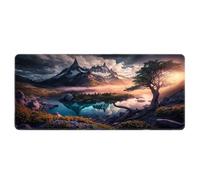Japanese Art Style Extra Large Mouse Mat Design Available XXL Keyboard Pad 900x400mm Anti Fray Stitching Smooth Gliding Surface For Optical Mouse PC