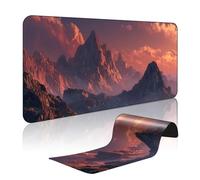 Japanese Art Style Extra Large Mouse Mat Design Available XXL Keyboard Pad 900x400mm Anti Fray Stitching Smooth Gliding Surface For Optical Mouse PC