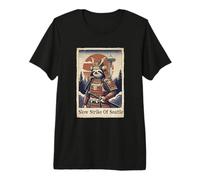 Japanese Art Ukiyo-e Seattle Sloth Funny Cool Premium T-Shirt