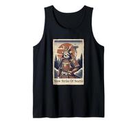 Japanese Art Ukiyo-e Seattle Sloth Funny Cool Tank Top