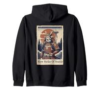 Japanese Art Ukiyo-e Seattle Sloth Funny Cool Zip Hoodie