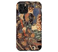 Japanese Art Woodblock Miyamoto Musashi Samurai Giant Nue Case for iPhone 11 Pro
