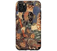 Japanese Art Woodblock Miyamoto Musashi Samurai Giant Nue Case for iPhone 11 Pro Max