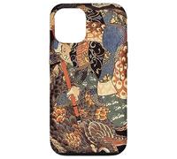 Japanese Art Woodblock Miyamoto Musashi Samurai Giant Nue Case for iPhone 12/12 Pro