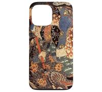 Japanese Art Woodblock Miyamoto Musashi Samurai Giant Nue Case for iPhone 13 Pro Max