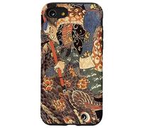 Japanese Art Woodblock Miyamoto Musashi Samurai Giant Nue Case for iPhone SE (2020) / 7/8
