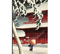 Japanese Art Woodblock Print no.10: Japanese ukiyo style woodblock print notebook, journal book. Attractive 6x9 lined Japanese art blank book featuring . Kawase Hasui Twenty Views of Tokyo