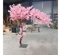 Japanese Artificial Cherry Blossom Trees Simulation Plants Peach Blossom Tree Wishing Tree Fake Trees Silk Flower Wedding Event Party Restaurant Mall Decor 2.3x1.5m/7.5x4.9ft