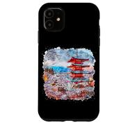Japanese Asia Sakura Blossom & Mount Fuji Case for iPhone 11